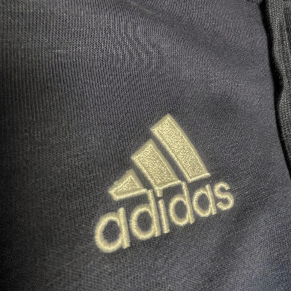 Adidas Embroidered Madrid Real DNA Full Zip Navy Hooded Sweatshirt Men's Medium